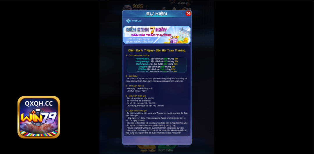 Điểm danh 7 ngày